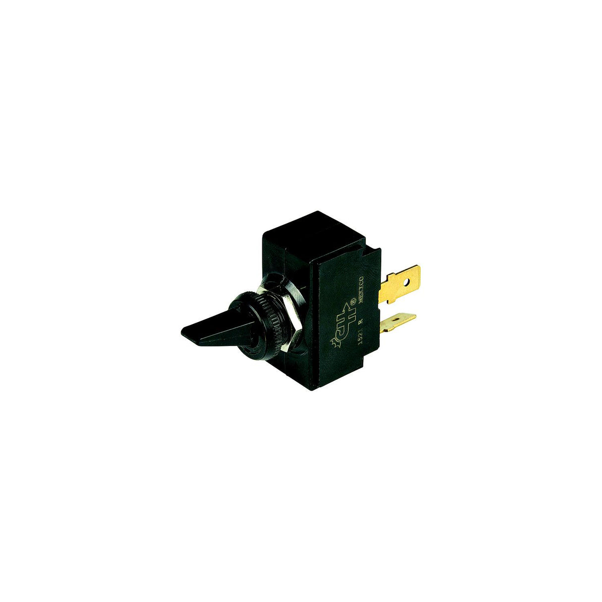 BEP 1001901 Plastic Handle Toggle Switch, Off-On, SPST, 1/4″ Blade Terminals