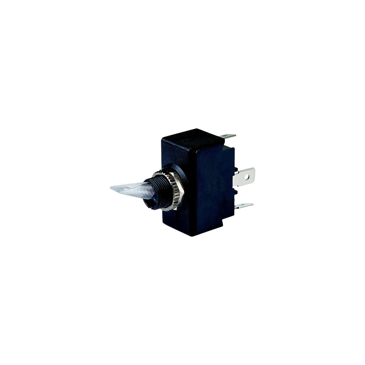 BEP 1001906 Illuminated Toggle Switch, Off-On, SPST, 1/4" Blade Terminals, Illuminated Red