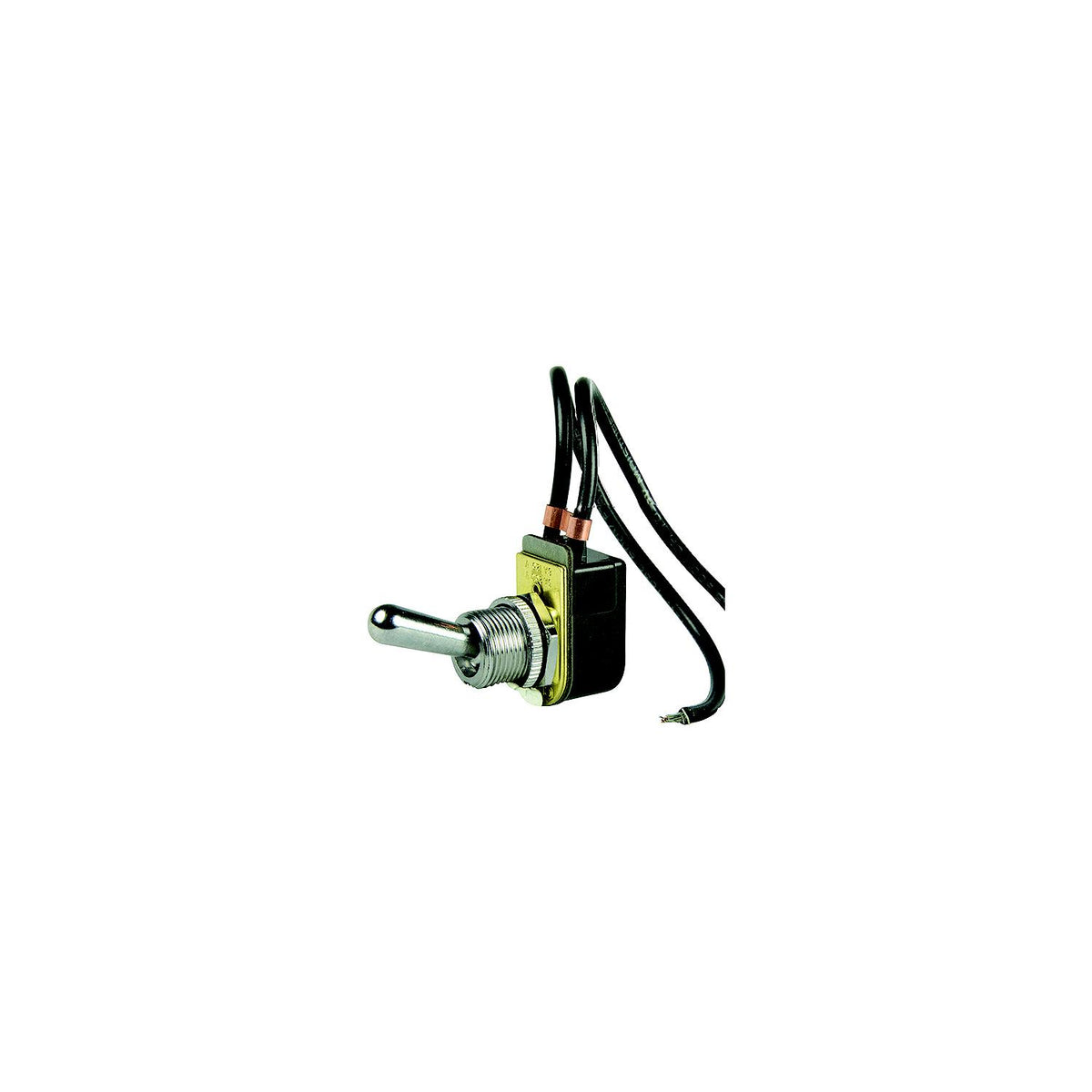 BEP 1002023 Chrome Plated Toggle Switch, Off-On, SPST, 6″ Wire Leads