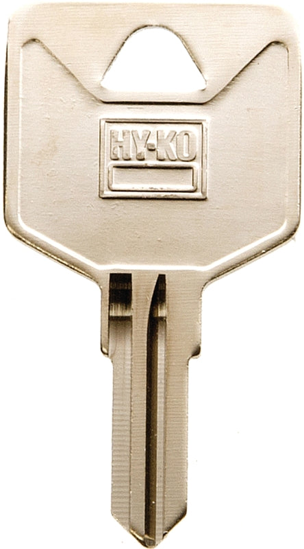 Hy-Ko 11010FIC1 Key Blank, Brass, Nickel, For: Fastec Cabinet, House Locks and Padlocks, Pack of 10