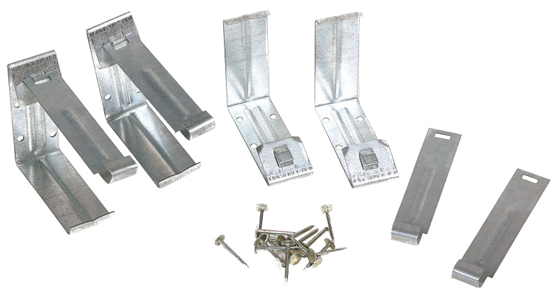 Amerimax 15020 Fascia Bracket, 4 in L, 4-1/4 in W, 1-1/2 in H, Steel, Galvanized