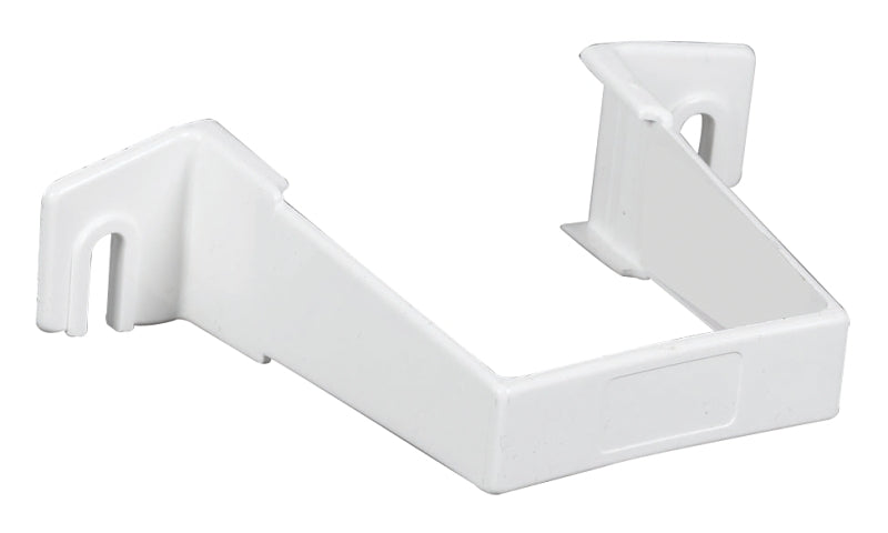 Amerimax T0534HP U-Downspout Bracket, Vinyl, White