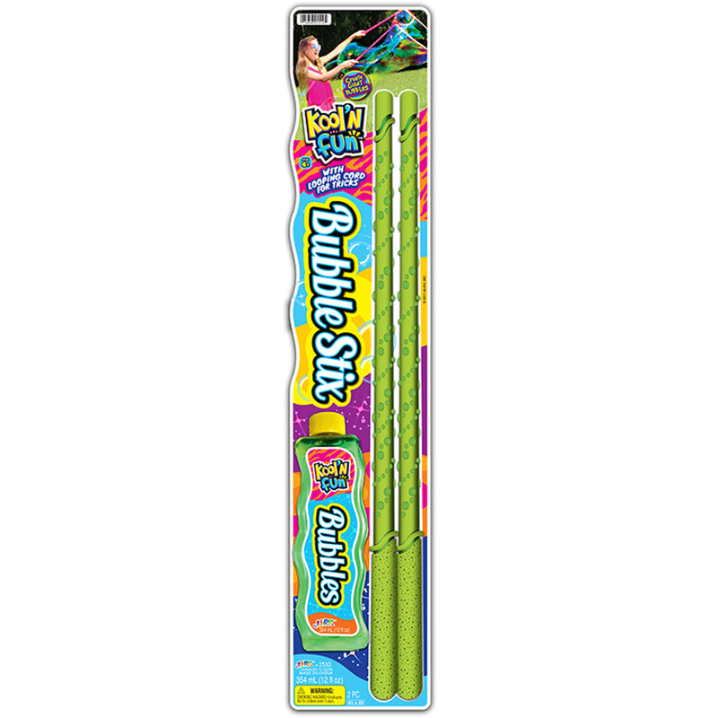 Ja-Ru Kool'N Fun Bubble Set with Wand Assorted 3 pc, Pack of 6