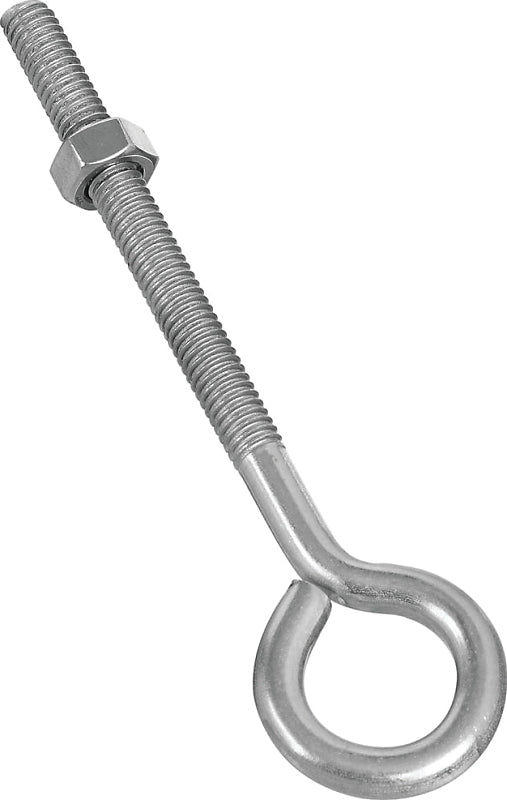 National Hardware N221-663 Eye Bolt, 3/8-16 Thread, Coarse Thread, 3 in L Thread, 1 in ID Dia Eye, 4.35 in L Shank