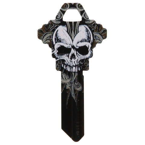 HILLMAN Wackey Skull House/Office Universal Key Blank SC1 Single, Pack of 6