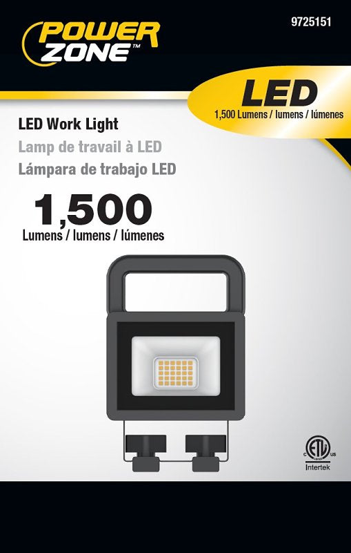 PowerZone CL-WL15 Portable Work Light, LED Lamp, 1500 Lumens