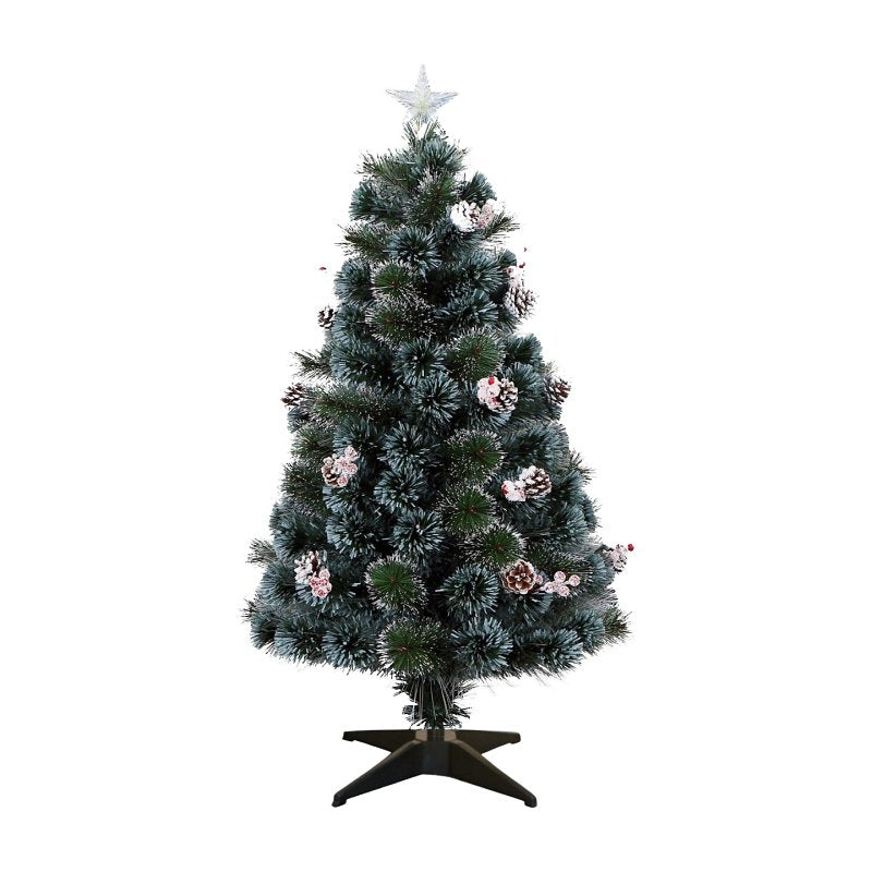 Santas Forest 54950 Frosted Mixed Needle FO Tree, 5 ft H