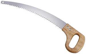 Landscapers Select C-835-15 Pruning Saw, 15 in Blade, Steel Blade, 5 TPI, Wood Handle, 20 in OAL