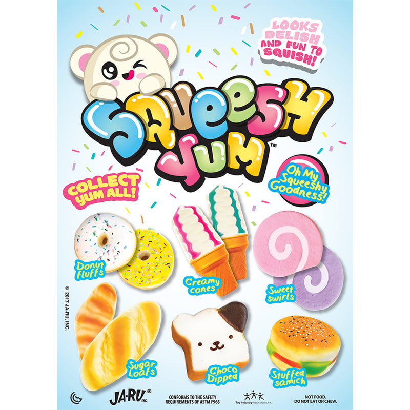 Squeesh Yum Squeesy Toy Assorted, Pack of 12