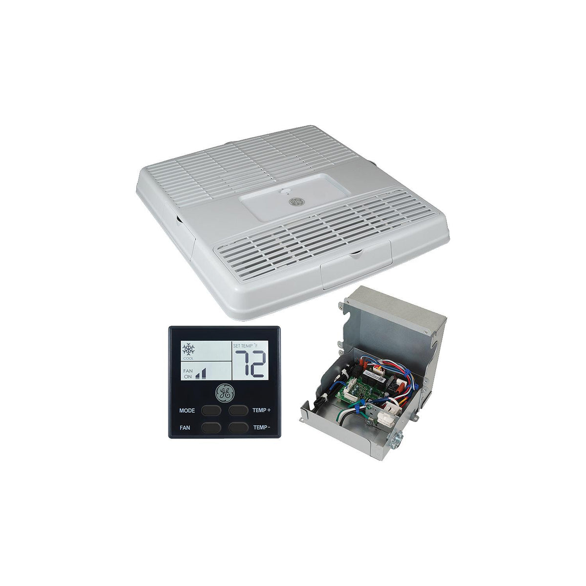 GE RVACNKITB Air Conditioner Accessory Kit, Ducted, Black