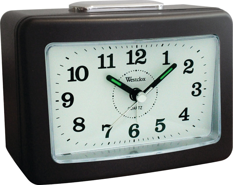 Westclox 47550 Loud Bell Alarm Clock, AA Battery, Black Case