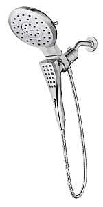 Moen Verso 220C2 Series Spray Head with Handshower, Chrome, Round, 1/2 in Connection, IPS, 2.5 gpm, 8-Spray Function