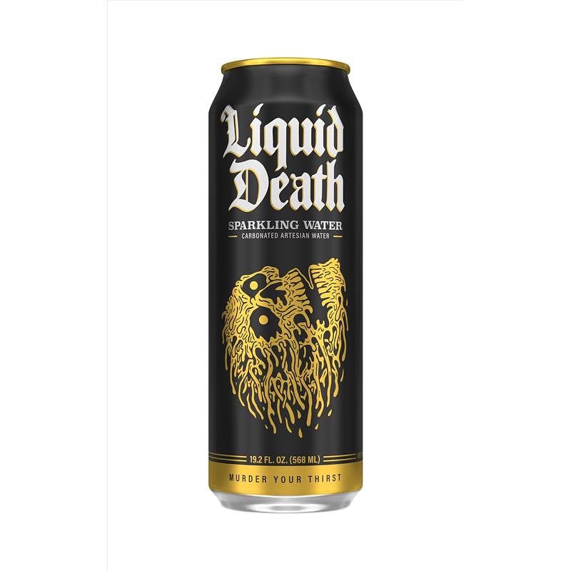 Liquid Death 1700185 Sparkling Water, 19.2 oz Can, Pack of 24