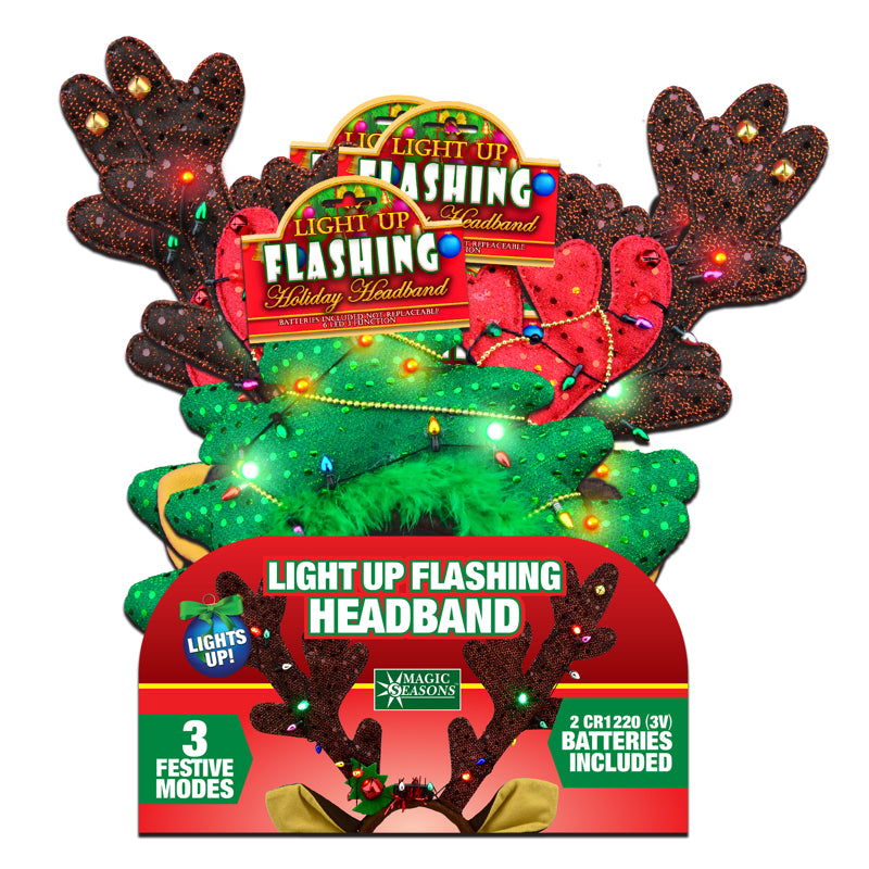 Magic Seasons Christmas Holiday Headbands 1 pk, Pack of 24