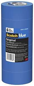 ScotchBlue 2090-48A-CP Painter's Tape, 5 mil Thick, 60 yd L, 1.88 in W, Crepe Paper Backing, Blue