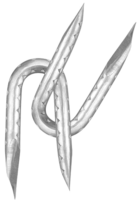 Rangemaster 7467 Fence Staple, Galvanized, 1-1/2 in L, 9 ga