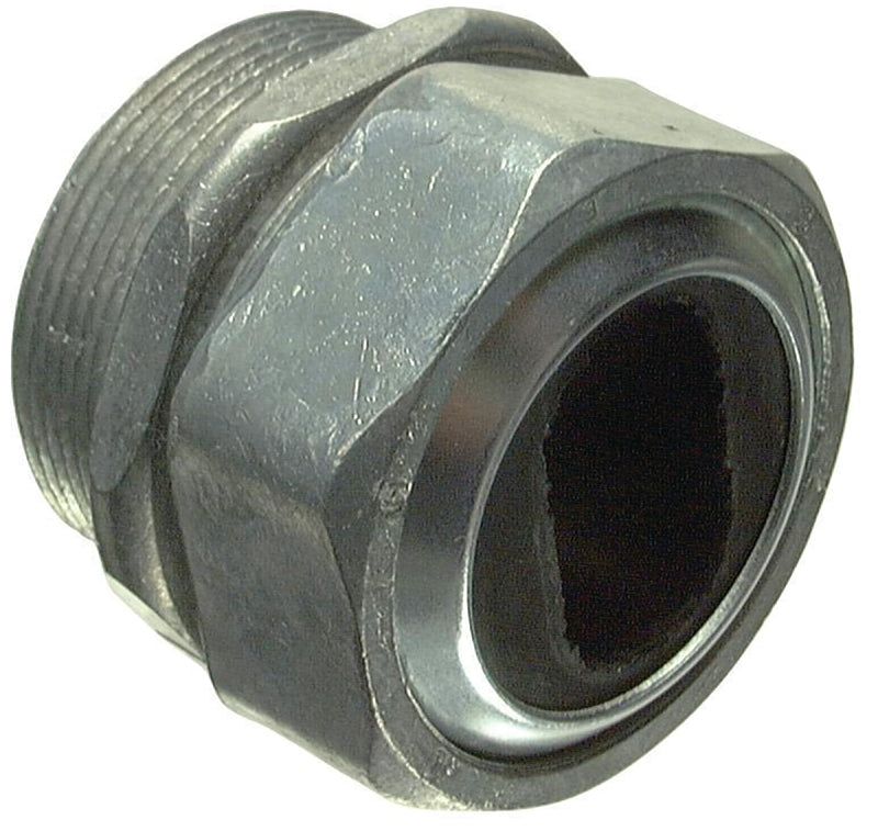 Halex 07310 Watertight Service Entrance Connector, 1 in Hub, Compression, Metal, Gray