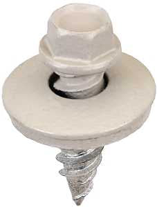 Acorn International SW-SS1234LG250 Stitch Screw, #12 Thread, High-Low Thread, Hex Drive, Light Gray, 250/BAG