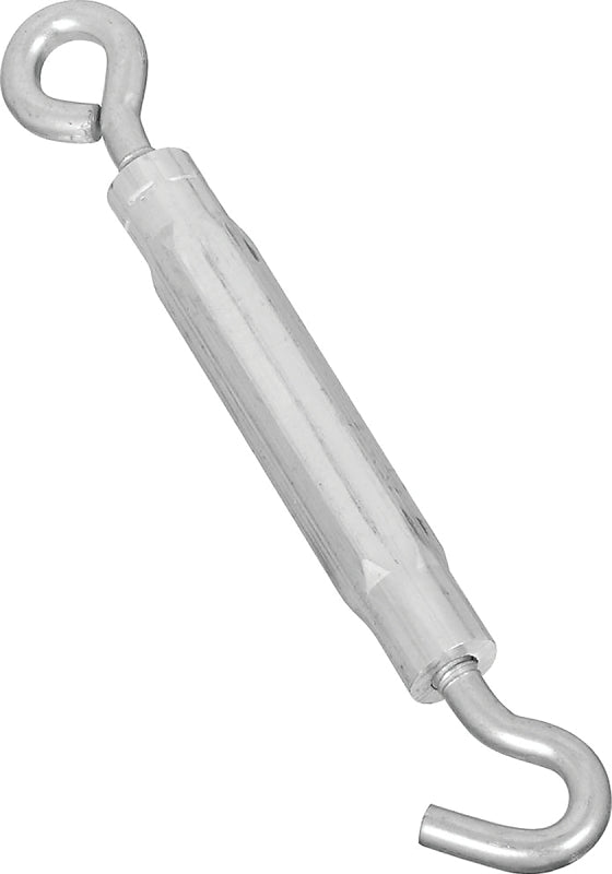 National Hardware 2173BC Series N221-978 Turnbuckle, 220 lb Working Load, 3/8-16 Thread, Hook, Eye, 10-1/2 in L Take-Up