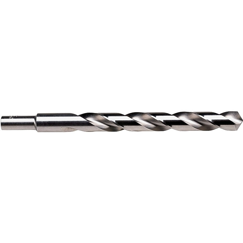 Irwin 73829 Jobber Drill Bit, 29/64 in Dia, 5-5/8 in OAL, Spiral Flute, 2-Flute, 29/64 in Dia Shank, Reduced Shank