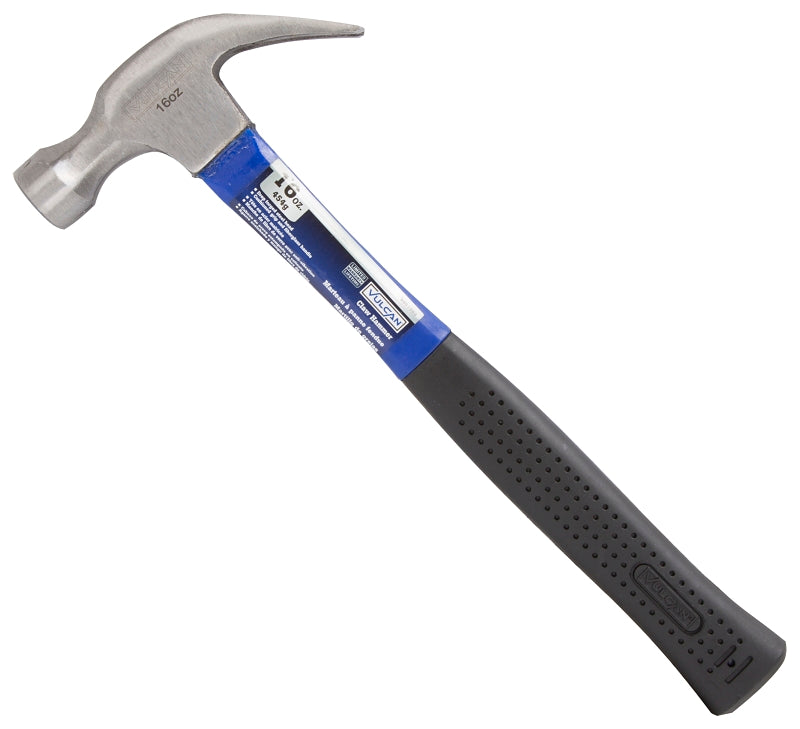 Vulcan JL20396 Hammer, 16 oz Head, Curved Claw Head, Carbon Steel Head, 12-3/4 in OAL