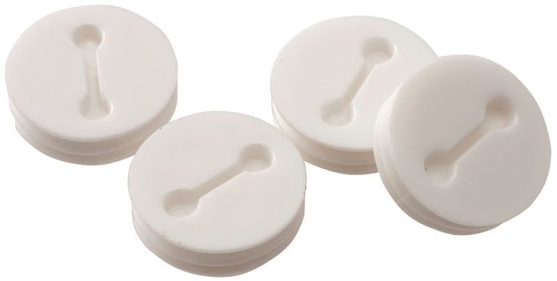 Hubbell 5269-1 Closure Plug, 1/2 in, Nonmetallic, White