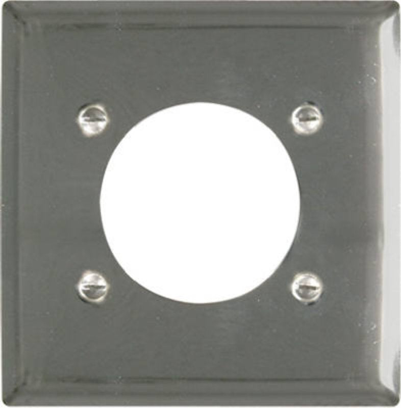 Legrand S3862CCC10 Single Receptacle Wallplate, Duplex, 7.8 in L, Standard, 1-Gang, Metal, Silver, Chrome