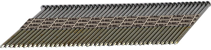 DEWALT DPT-12D131FH Series Framing Nail, Paper Tape Collation, 3-1/4 in L, 30 Gauge, Steel, Bright, 0.13 in Diameter