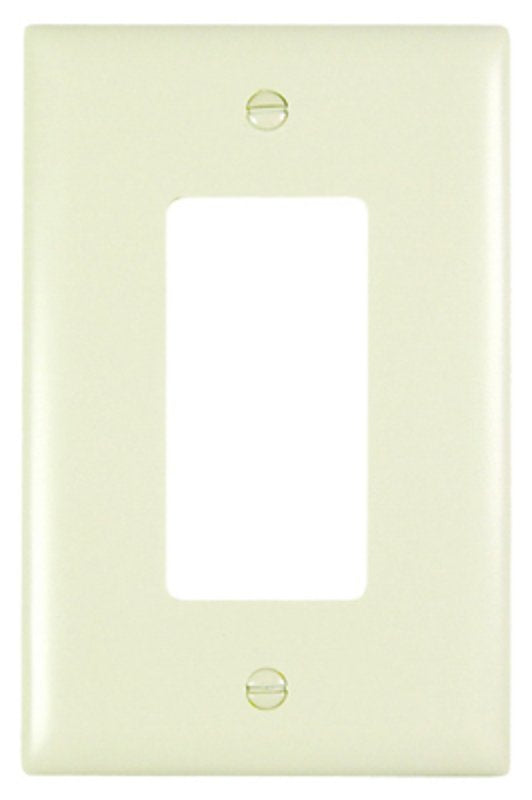 Pass & Seymour TradeMaster TPJ Series TPJ26LA Wallplate, 5-1/16 in L, 3-5/16 in W, 1-Gang, Nylon, Light Almond, Matte