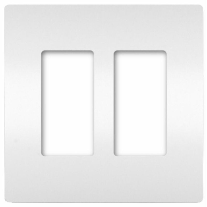 Legrand radiant RWP262WCC6 Wallplate, 4.94 in L, 4.96 in W, 2 -Gang, Polycarbonate, White