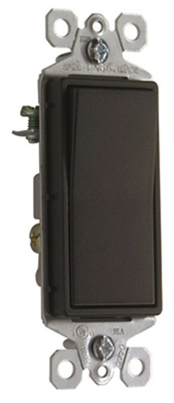 Pass & Seymour radiant TM873DBCC10 Paddle Switch, 15 A, 120/277 VAC, SPDT, Back Wire, Push Wire, Side Wire Terminal