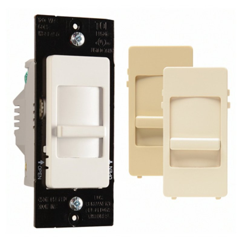 Legrand WSCL450TCCCV4 Dimmer, 120 V, CFL, 700 W Incandescent, 450 W LED Lamp, Ivory/Light Almond/White