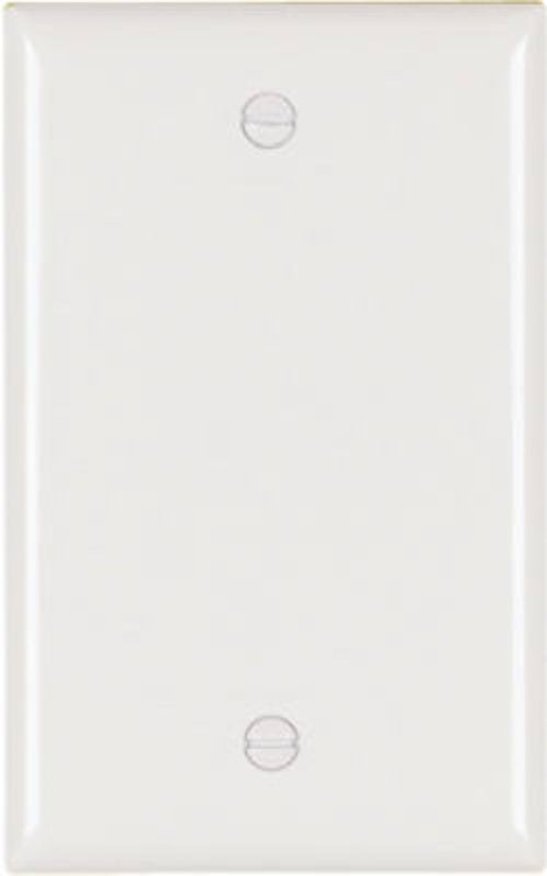 Pass & Seymour TradeMaster TP Series TP13WCC30 Blank Wallplate, 4-11/16 in L, 2-15/16 in W, 0.07 in Thick, 1-Gang