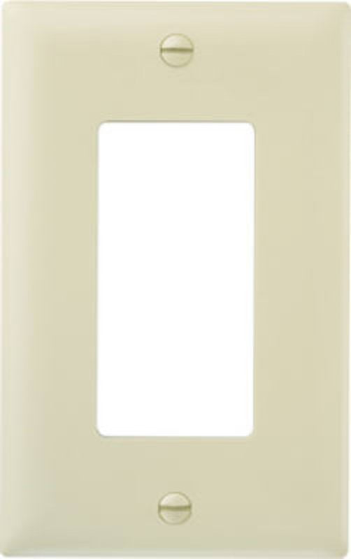 Legrand TradeMaster TP26ICC100 Switch Wallplate, 4-11/16 in L, 2-15/16 in W, 1 -Gang, Nylon, Ivory, Matte
