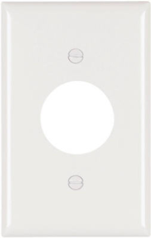 Pass & Seymour TradeMaster TP Series TP7WCC30 Wallplate, 4.68 in L, 2.93 in W, Standard, 1-Gang, Nylon, White