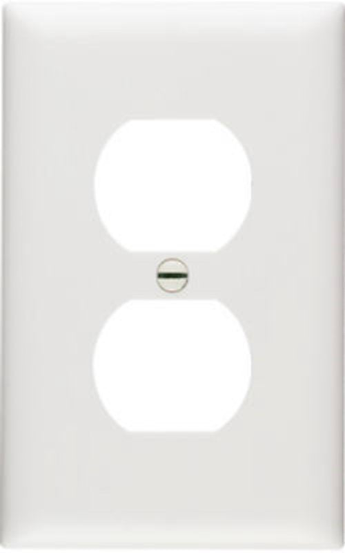 Pass & Seymour TradeMaster TP Series TP8WCP10 Wallplate, 4-11/16 in L, 2.937 in W, Standard, 1-Gang, Nylon, White