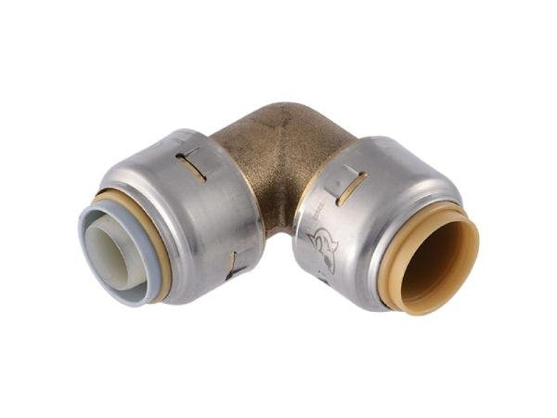 SharkBite UR4248A Transition Elbow, 1/2 in, 90 deg Angle, Brass, 200 psi Pressure