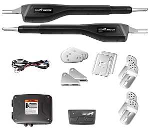 Mighty Mule MM372W Series Gate Opener, Dual Swing, Battery, 16 ft Max Gate L