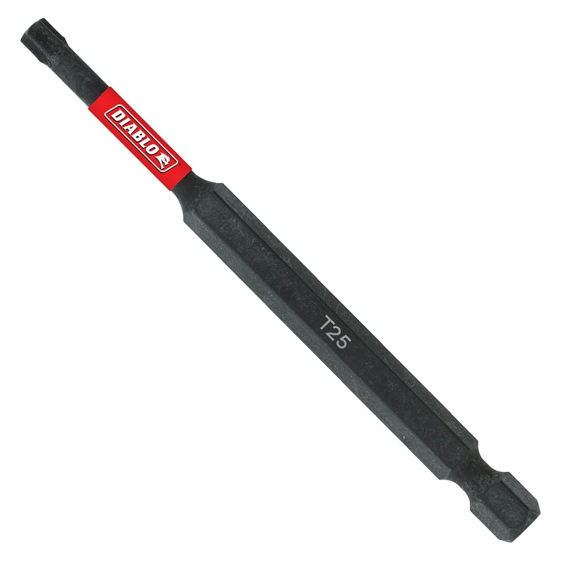 Diablo DT2535P1 Drive Bit, #25 Drive, Torx Drive, 1/4 in Shank, Hex Shank, 3-1/2 in L