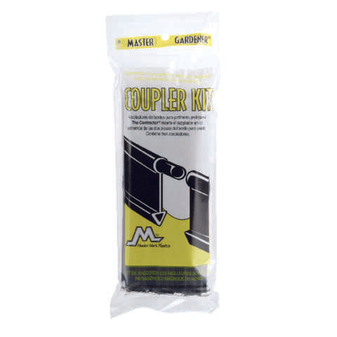 Master Mark Pro 3 in. L X 8 in. H Plastic Black Edging Coupler Kit