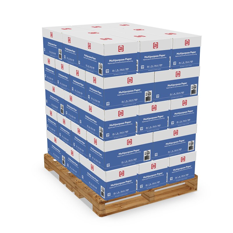 Staples 40414/1555R Multi-Purpose Color Printer Paper, 8-1/2 x 11 in, White, Pack of 10