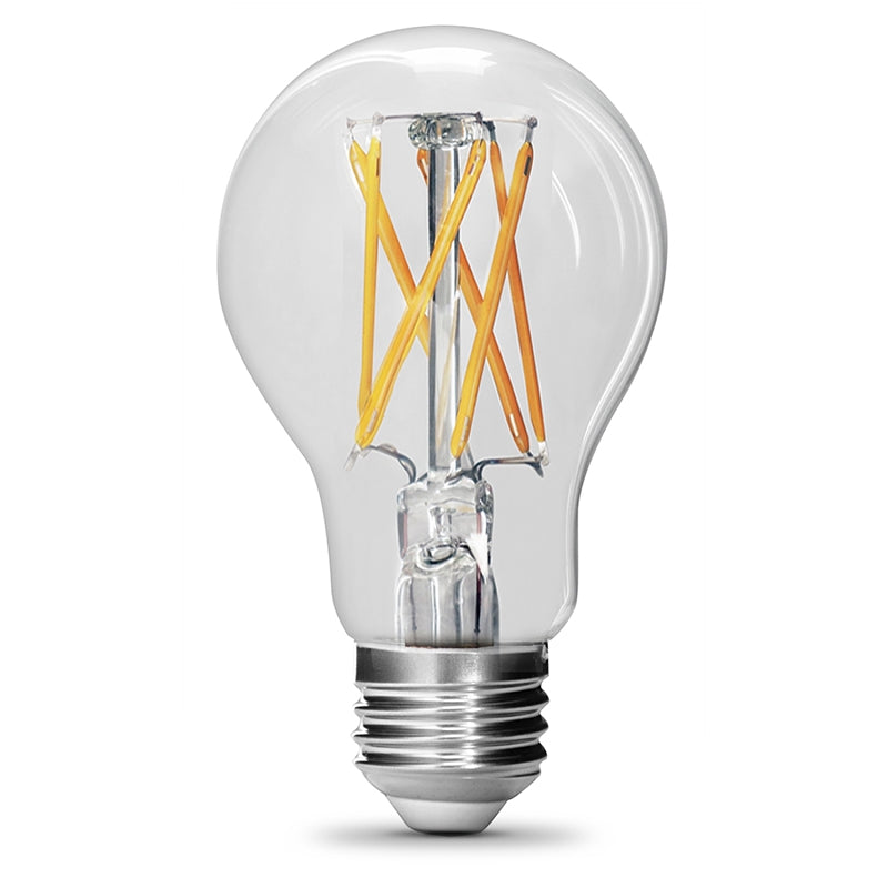 Feit Electric A100CL927CA/FIL/2 Filament Enhance LED Bulb, A19 Lamp, 100 W Equivalent, E26 Medium Lamp Base, Dimmable