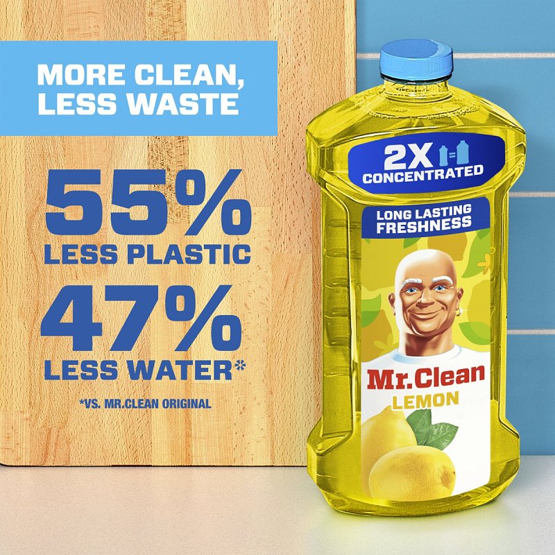 Mr Clean 80375756 All-Purpose Cleaner, 23 oz Bottle, Liquid, Lemon