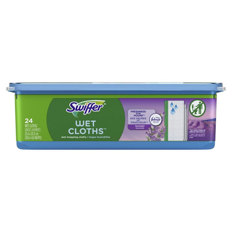 Swiffer Sweeper 3700015846 Wet Mopping Pad Refill, 24 Pad Capacity, Cotton, White