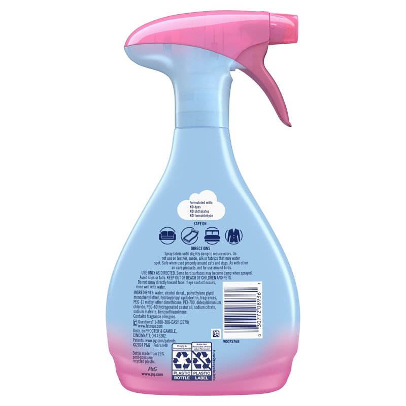febreze 08936 Fabric Refresher, 14.8 fl-oz, Liquid, Downy April Fresh, Clear/Light Yellow