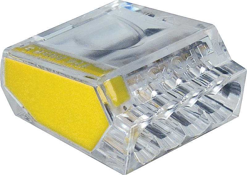 Gardner Bender PushGard 19-PC4 Wire Connector, 22 to 12 AWG Wire, Copper Contact, Polycarbonate Housing Material