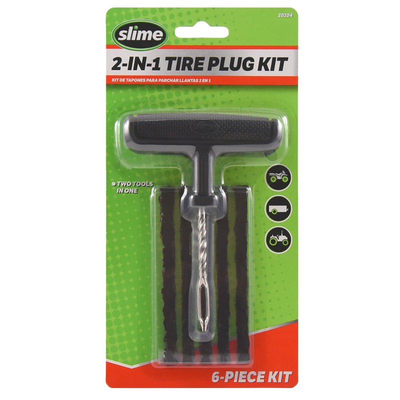 Slime 20204 2-in-1 Tire Plug Kit