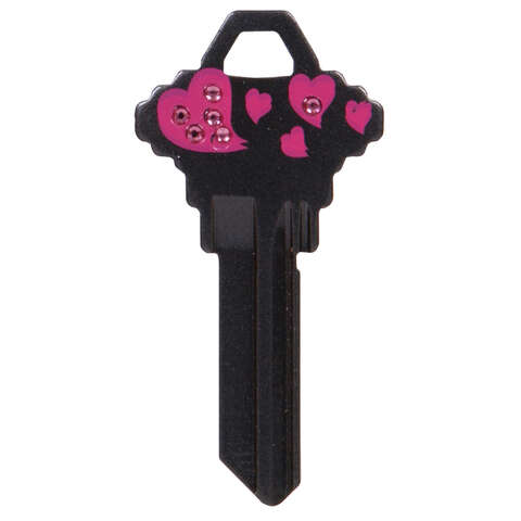 HILLMAN DIVA Hearts House/Office Universal Key Blank SC1 Single, Pack of 6