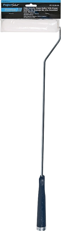 Linzer IMPACT MT200-22 6IN Mini Roller with Frame, 1/4 in Nap, Foam Cover, Threaded Handle, 6 in L Roller