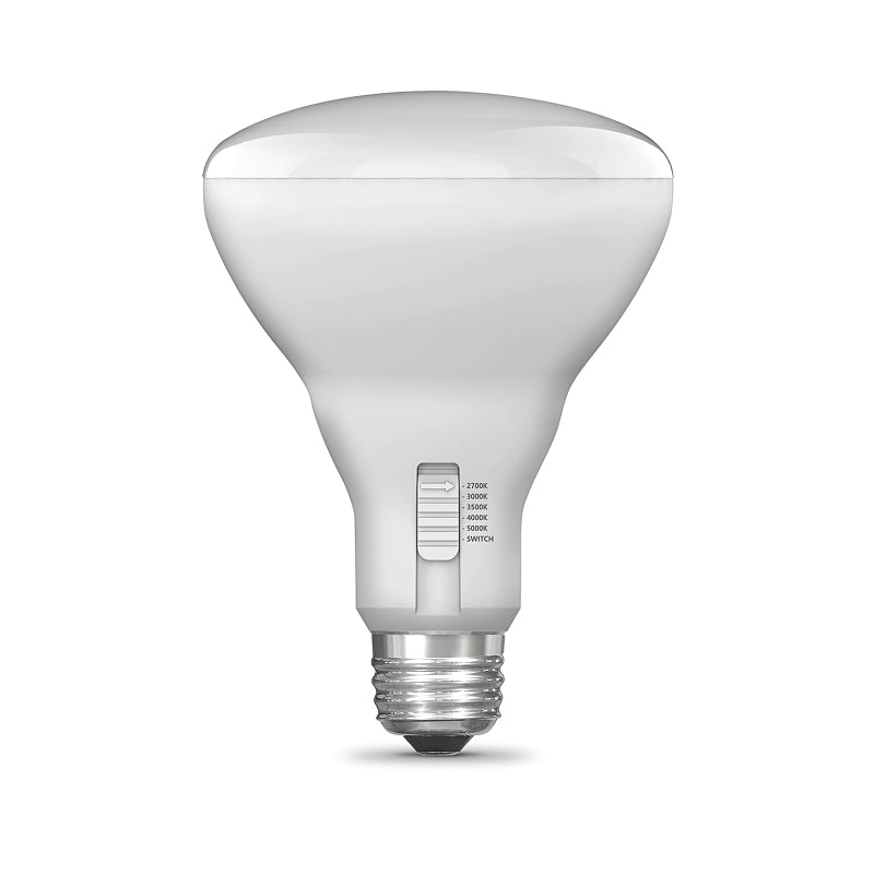 Feit Electric BR30DM/6WYCA/2 LED Bulb, BR30 Lamp, 65 W Equivalent, E26 Medium Lamp Base, Dimmable, White, Tunable White